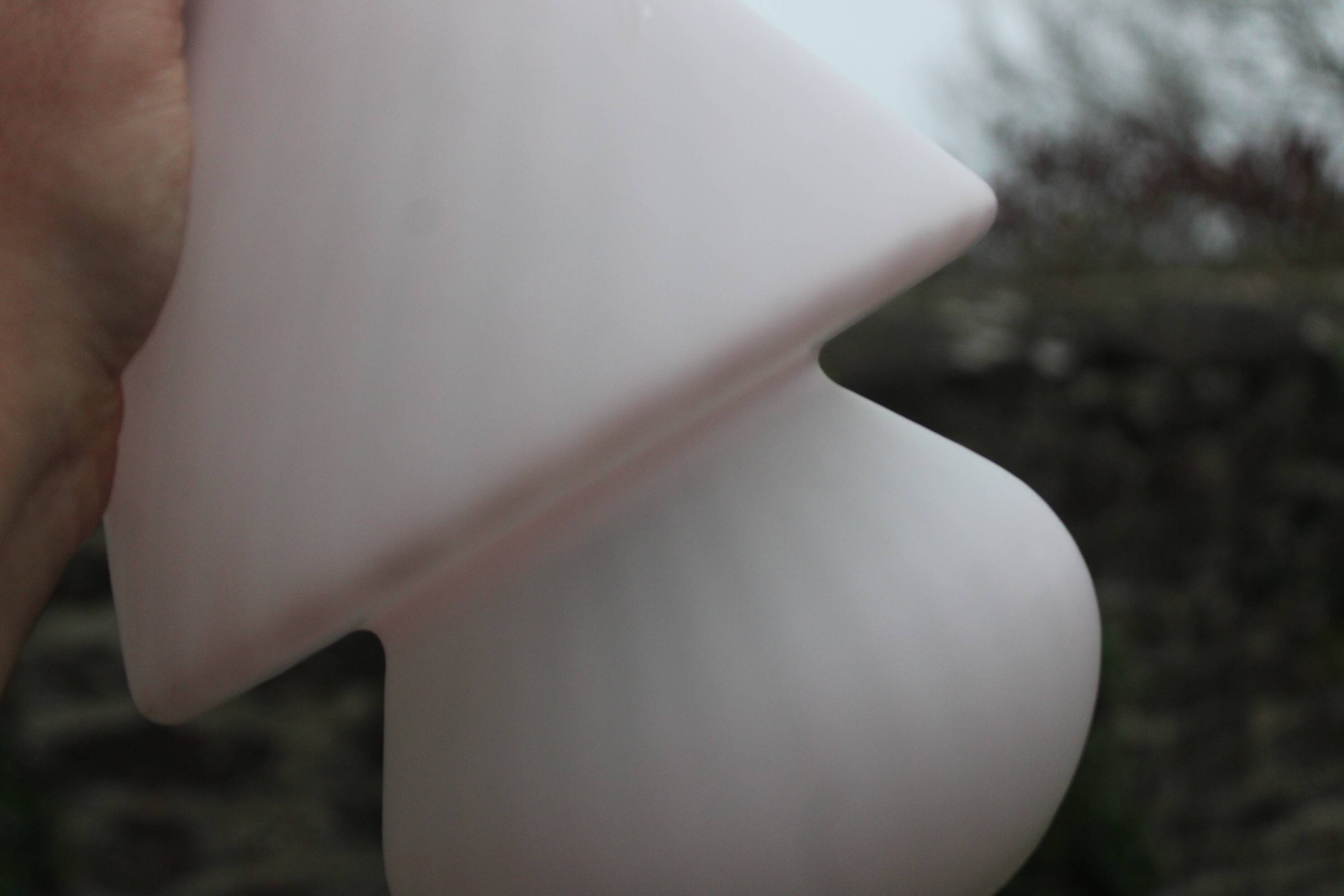 Vintage opal glass lamp – Murano style