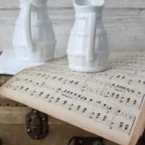 2 old french pitchers in white ceramic, circa 1960