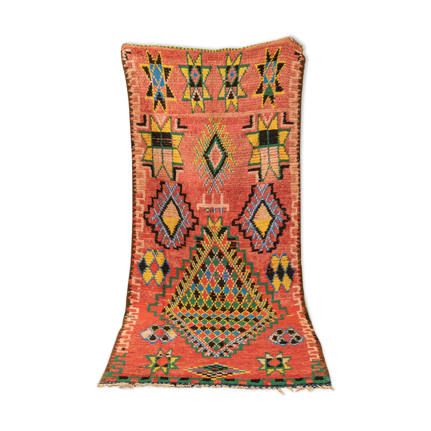 Vintage boujad, berber rug, 123 x 290