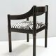 'Carimate' Black Walnut and Velvet Chair by Vico Magistretti for Cassina, 1