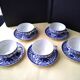 5 Japanese porcelain tea or coffee cups, Phoebus model