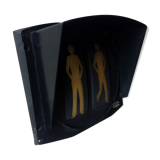 Urban pedestrian fire wall lamp