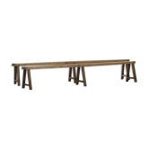 Pair of old benches for farm table