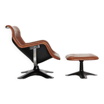 Yrjö Kukkapuro Karuselli Chair & Ottomane for Haimi, 1965