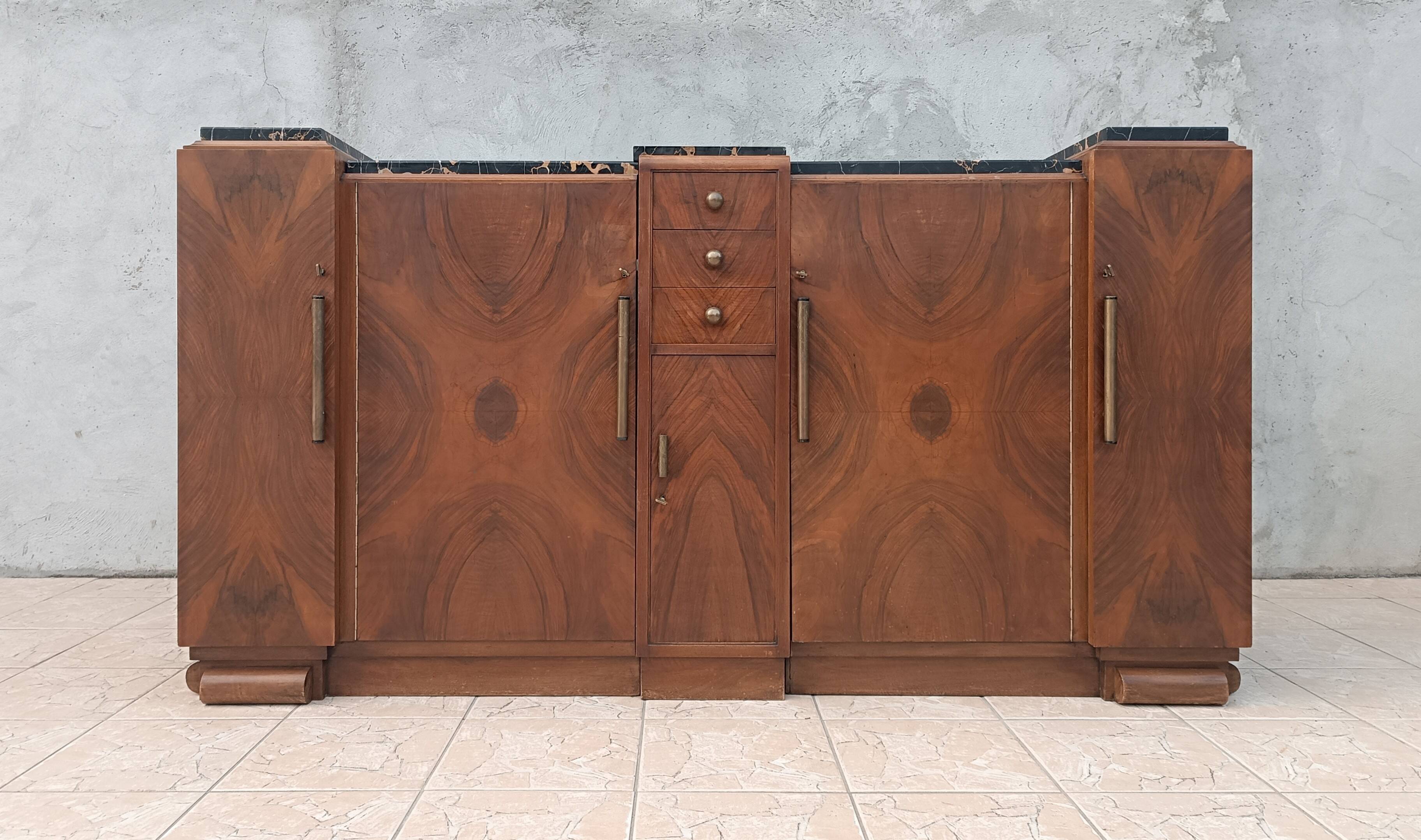 Art Deco mahogany sideboard