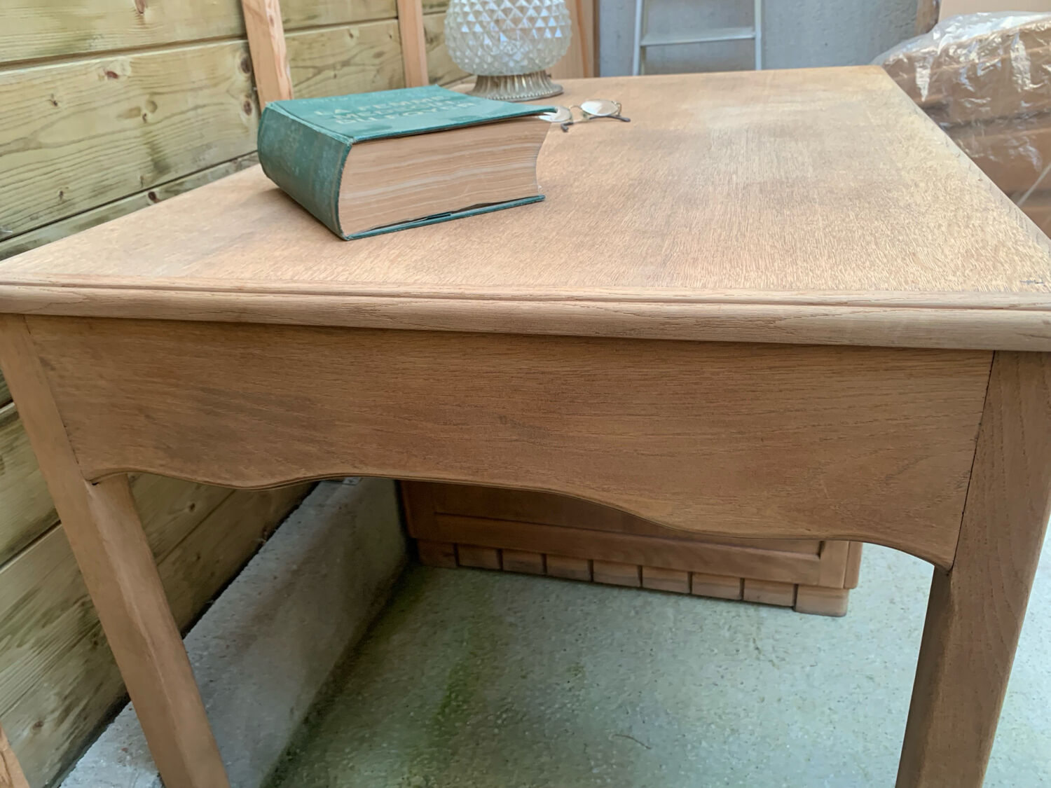 Solid oak Art Deco desk