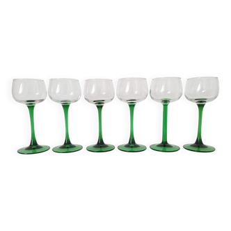 White wine glasses from Alsace