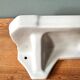 Large Art Deco wall shelf in white porcelain