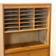 Armoire de rangement de bureau de bibliothèque néerlandaise avec porte coulissante