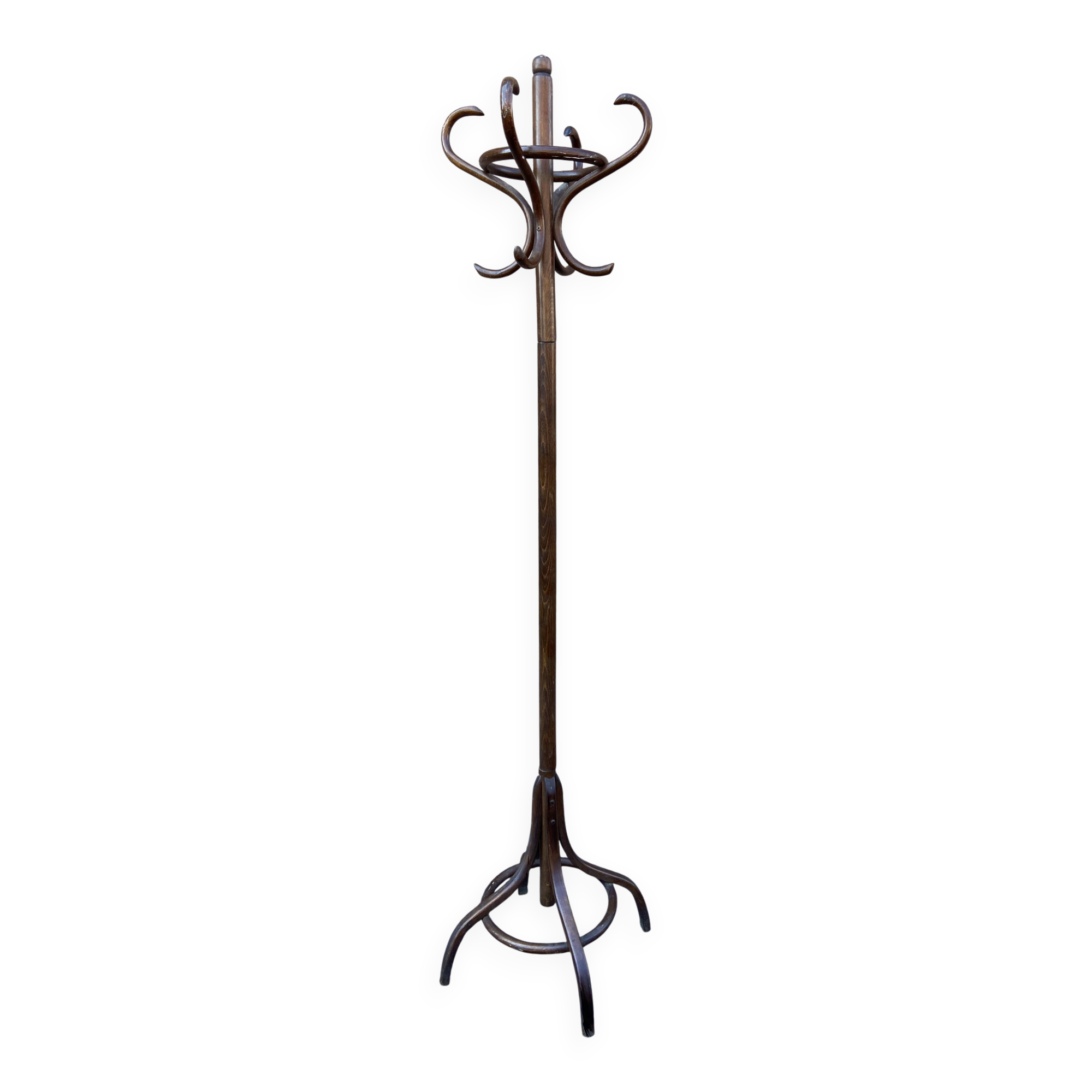 Baumann coat rack on vintage parrot stand