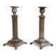 Pair of antique silver candlesticks Diana Silver Vienna 19th century