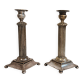 Pair of antique silver candlesticks Diana Silver Vienna 19th century
