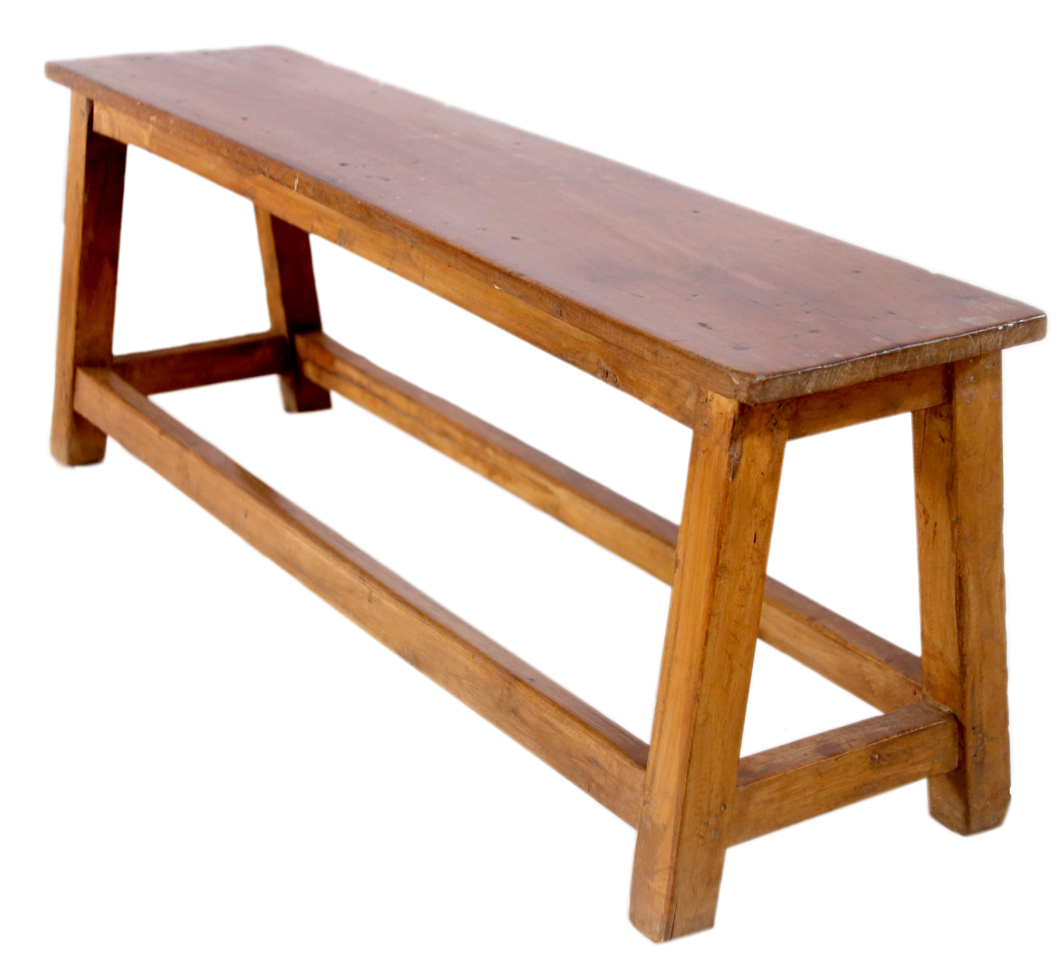 Ancient Burmese teak bench