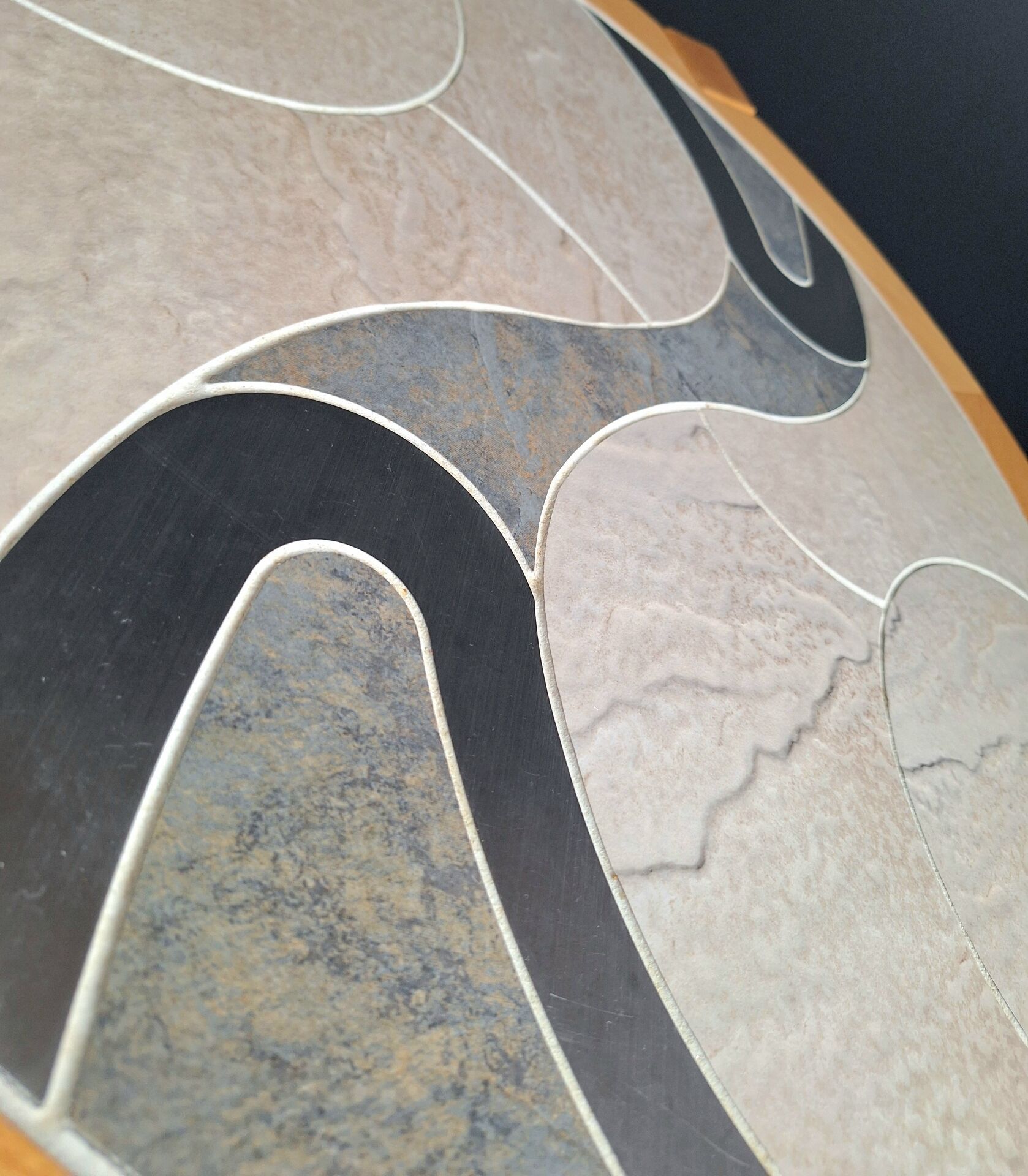 Vintage coffee table from Haslev Møbelsnedkeri, Kakkelborde series, me