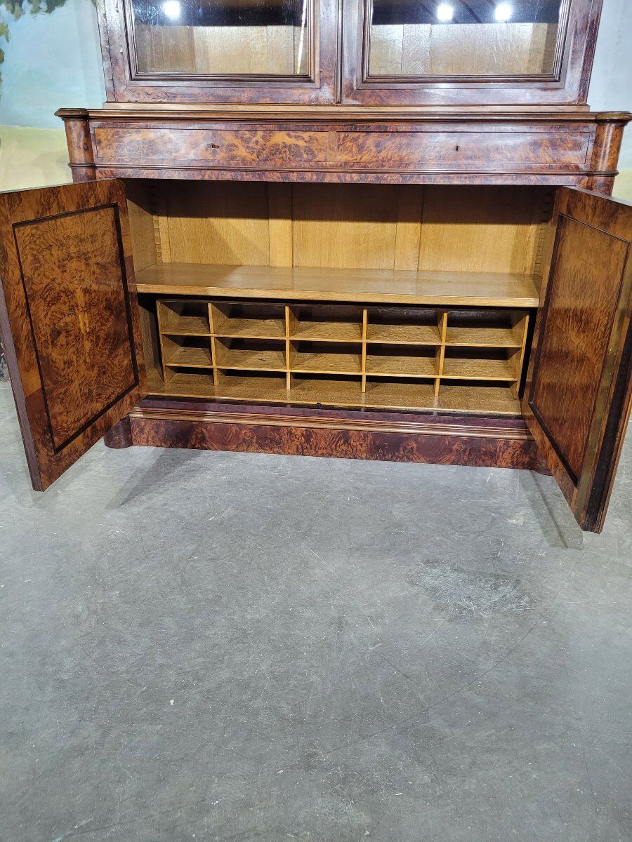 Large mahogany library from the Restoration period.