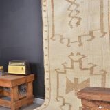 White Kurdish Hallway Runner sku 2409