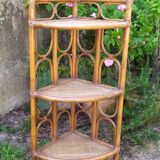 Rattan shelf