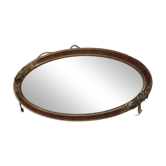 Art Deco oval mirror
