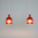 Set of 2 danish hanging lamp 1970