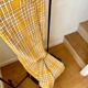 Yellow plaid cotton tablecloth ☐ 140 x 175 cm
