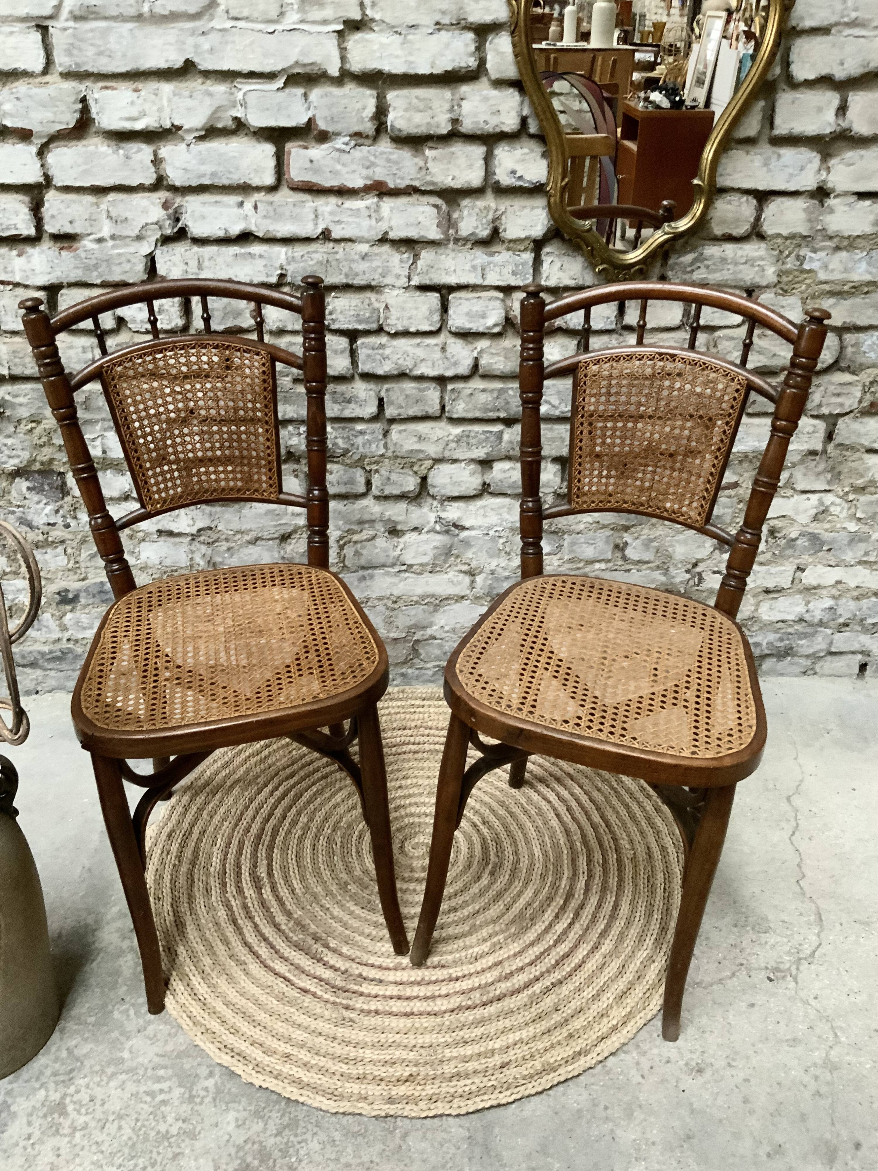 Pair of bistro chairs