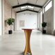 Table de bar / café suisse moderne du milieu du siècle, années 1970