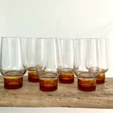6 vintage luminarc glasses