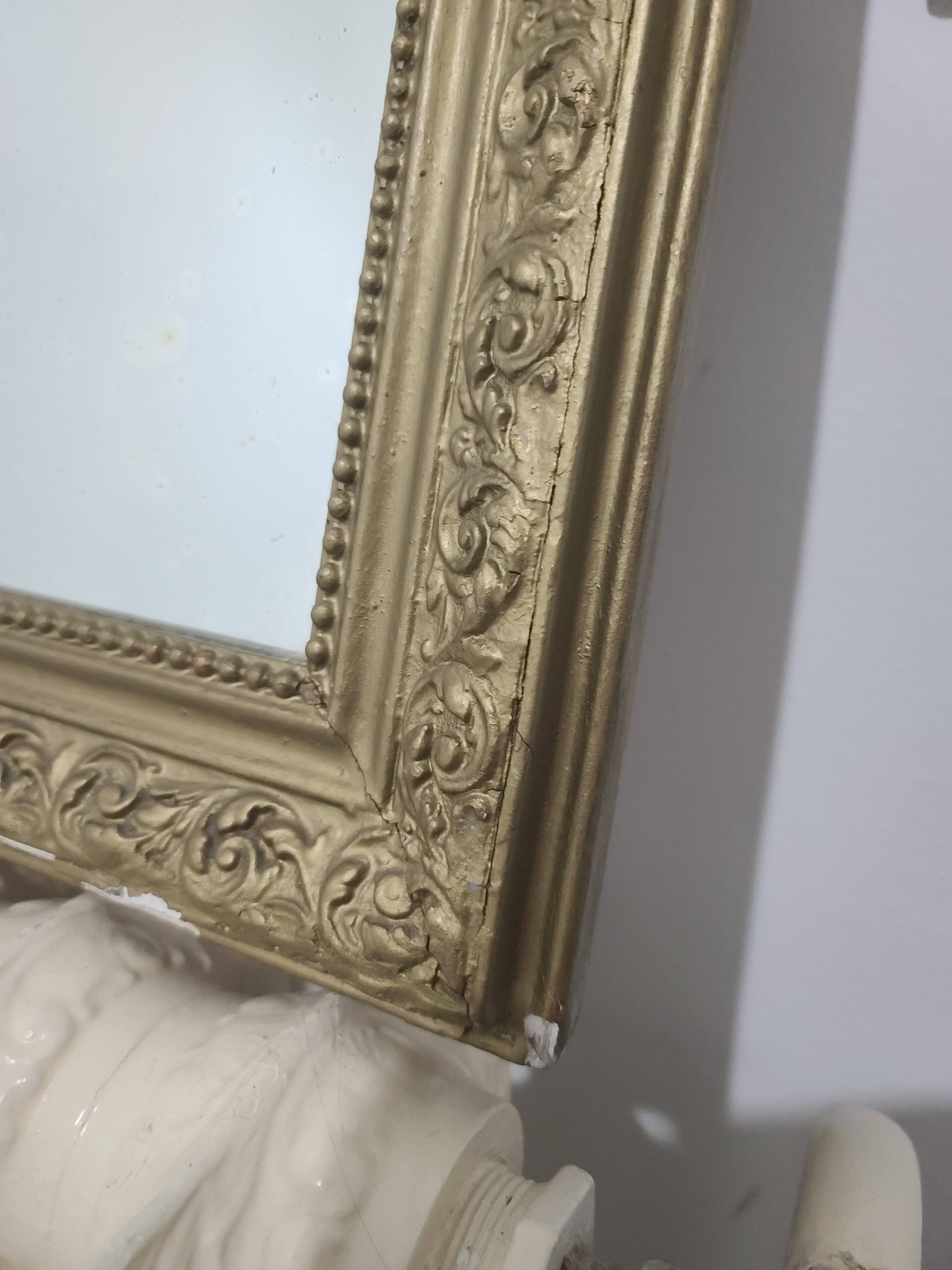 Miroir Doré Style Ancien / Louis Philippe - Arrière Rond