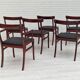 Danish design by Ole Wanscher, set of dining chairs 70s,