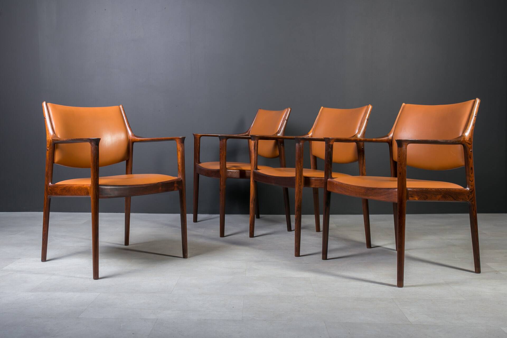 Set of 4  "Elton" Armchairs by Torbjørn Afdal, Norway, 1960s