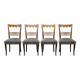 Paolo Buffa attrib set 4er chairs 40: