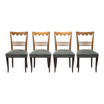 Paolo Buffa ensemble de chaises 4er années 40 :