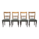Paolo Buffa attrib set 4er chairs 40: