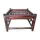 Table basse en rotin vintage