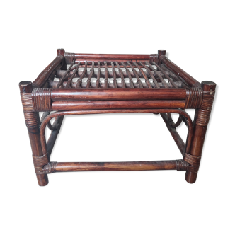 Vintage rattan coffee table