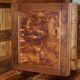Italian Governess Buffet in Burr Pippy Oak with Geometric Marquetry