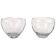 Modern set of 2 crystal bowls by Asta Strömberg, Sweden, 1950s.