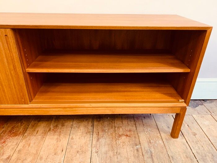 1960s Danish Teak Sliding Door Sideboard