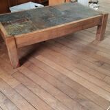 Slate coffee table