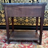Empire period console in walnut
