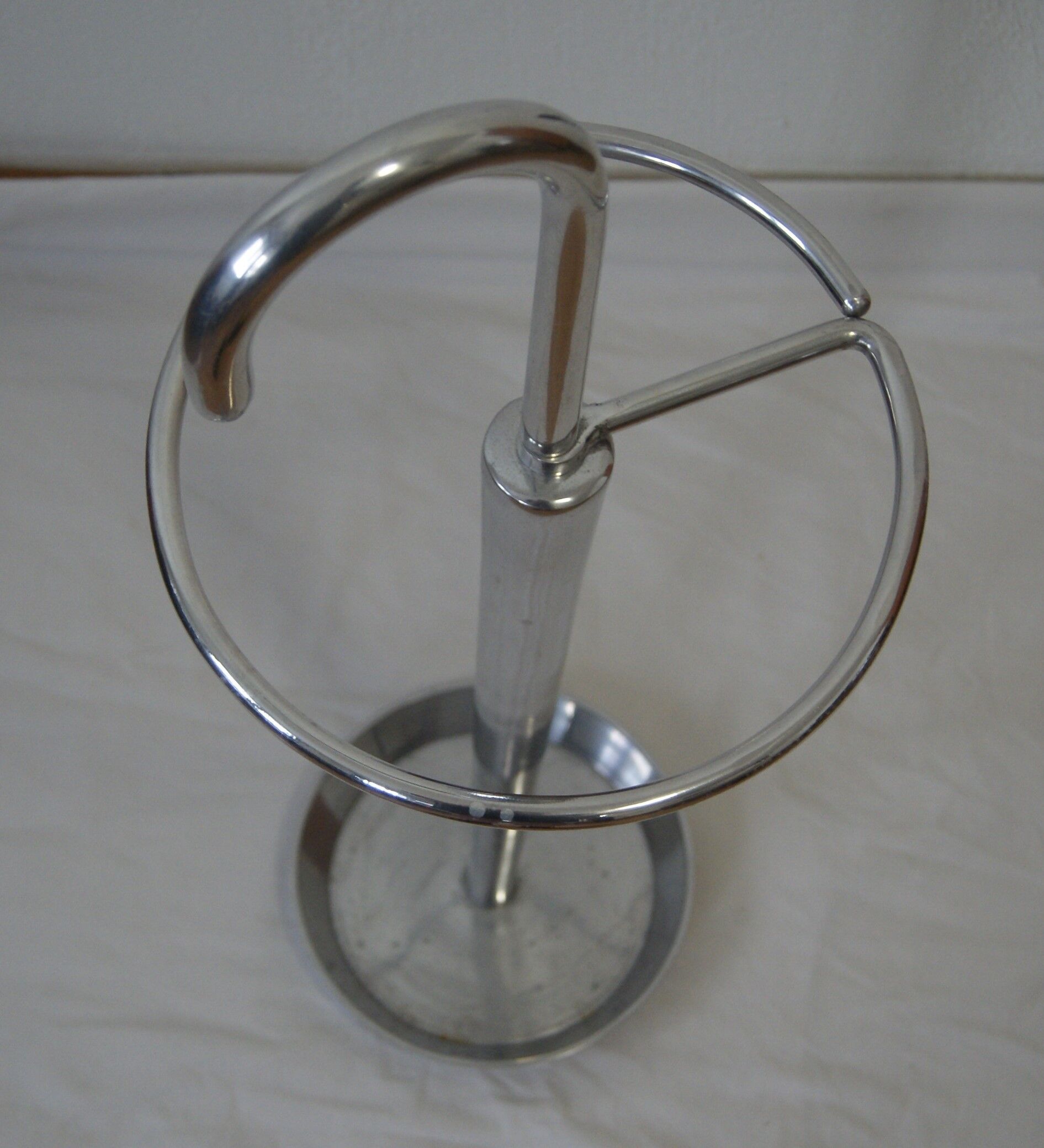 Vintage aluminum umbrella holder