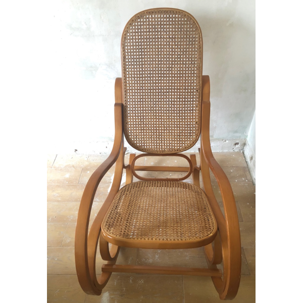 Rocking-chair bois osier | Selency