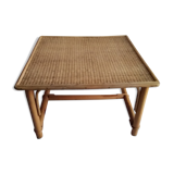 Table basse en rotin