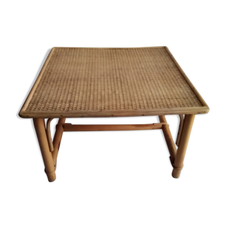 Table basse en rotin