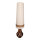 Vintage character floor lamp with period shade 132cm