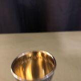 Coquetier Napoleon III solid silver poiçon Minerve with monogram L.M