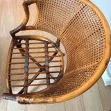 Pair of Armchairs inspired by M Guire in Wicker-Bamboo