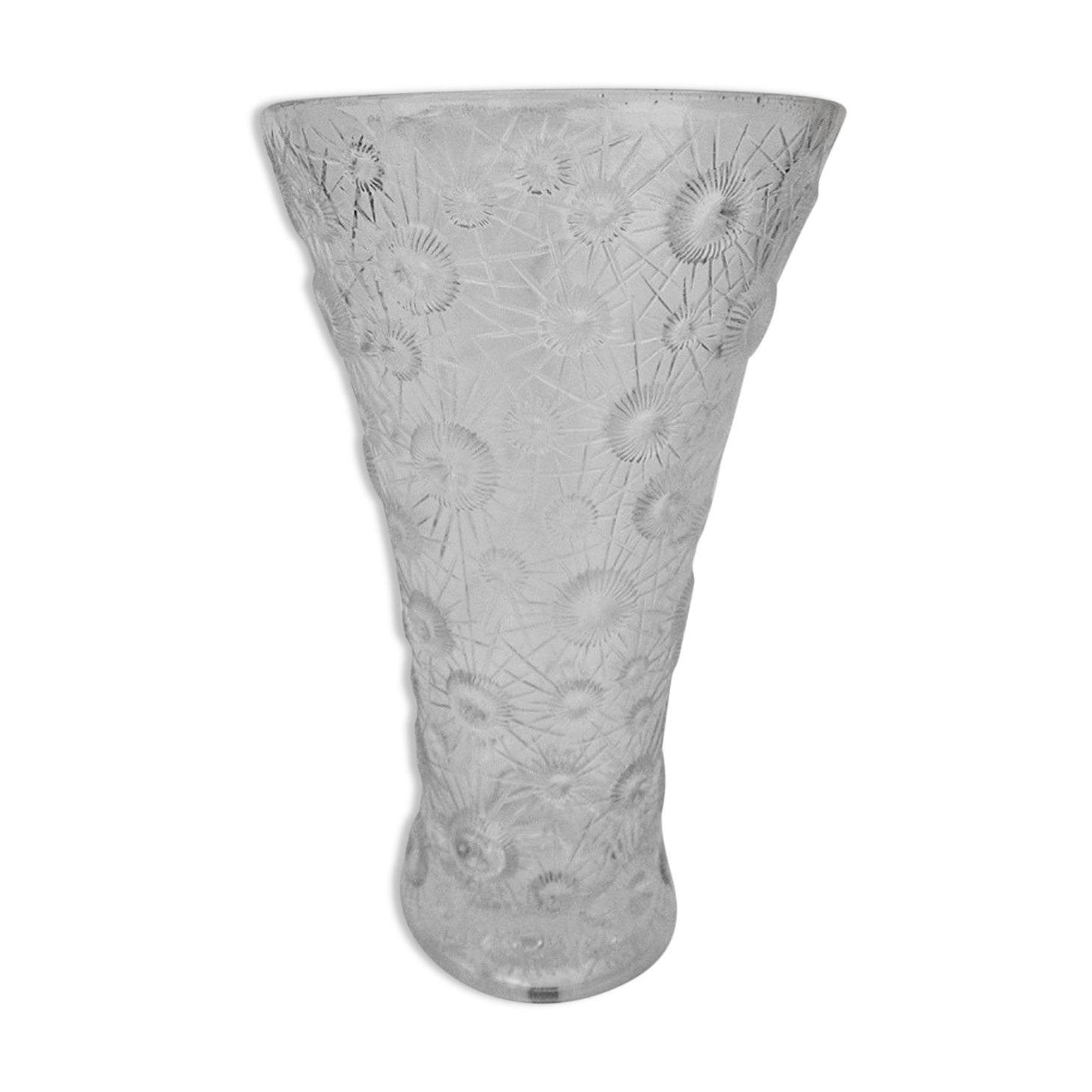 Vase 1960 with stylized flowers.