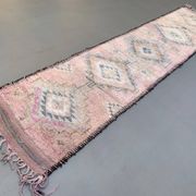 Vintage Turkish  Tribal Runner 460x83 cm veg dye wool rug tribal, handmade