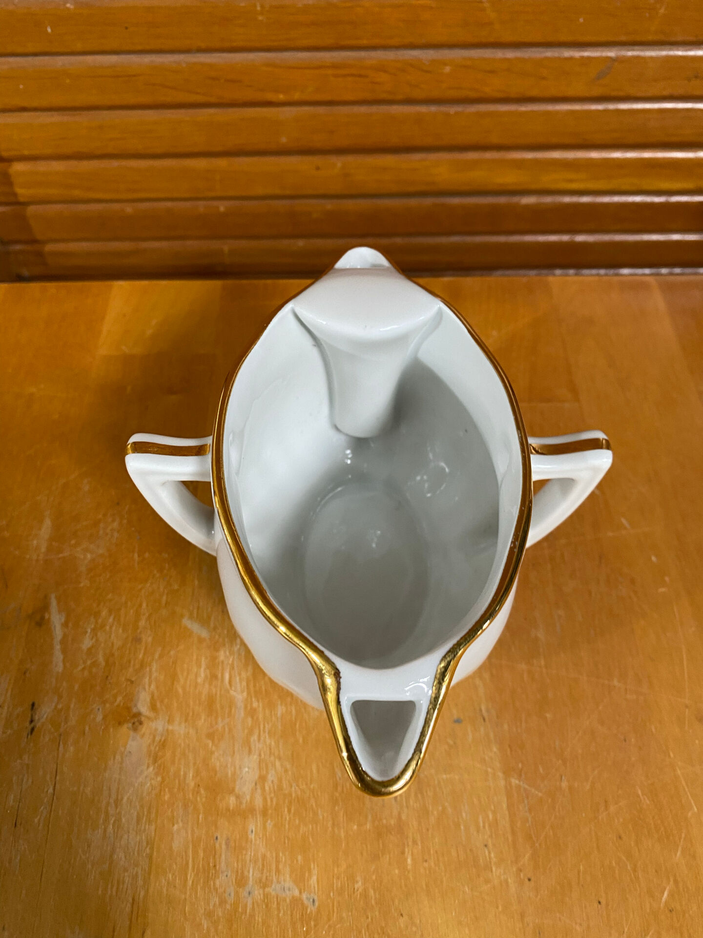 Double sauce boat antique pillivuyt fat lean porcelain white